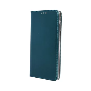 Telefontok Samsung Galaxy A14 5G - Smart Magnetic zöld szilikon keretes mágneses könyvtok