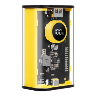 Powerbank: Tactical C4 Explosive - fekete/sárga power bank 9600 mAh, gyorstöltő, LED kijelzővel