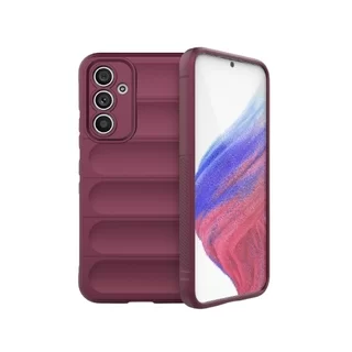 Telefontok Samsung Galaxy A54 5G - Pastel Armor - burgundy szilikon hátlap tok
