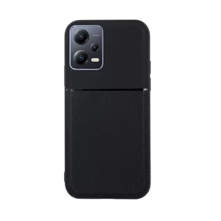 Telefontok Xiaomi Redmi Note 12 Pro 5G - Elegance fekete műanyag hátlap tok szilikon kerettel