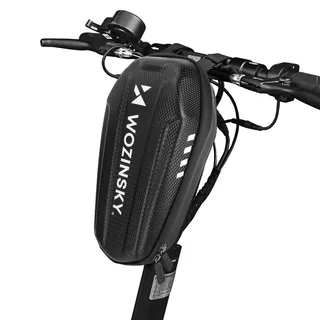 Biciklis tartó: Wozinsky - Univerzális, vízálló, roller kormányra szerelhető, fekete műanyag táska
