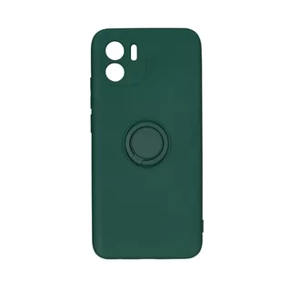 Telefontok Xiaomi Redmi A2 - Forcell Silicone Ring zöld tok kitámasztóval