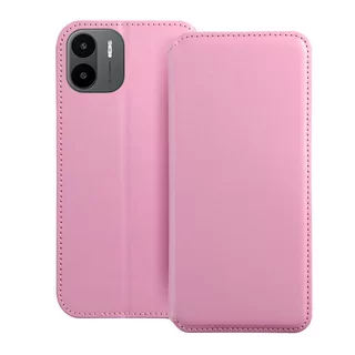 Telefontok Xiaomi Redmi A2 - Dual Pocket - pink mágneses átlátszó szilikon keretes könyvtok