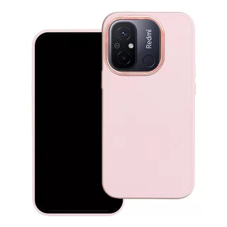 Telefontok Xiaomi Redmi 12C - Frame - pink műanyag hátlap tok, szilikon kerettel