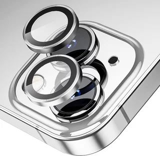 iPhone 14 Plus - Metal - üveg, kameralencse védőkeret
