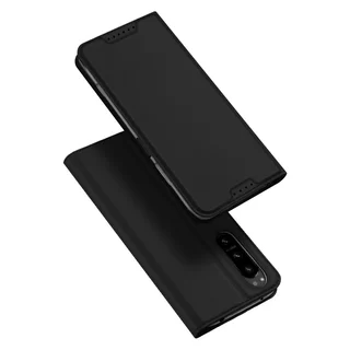 Telefontok Sony Xperia 5 IV 5G - Dux Ducis fekete flipcover tok