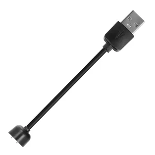Xiaomi Mi Band 5 / Mi Band 6 okosóra töltő - fekete, USB végű kábel, 15cm