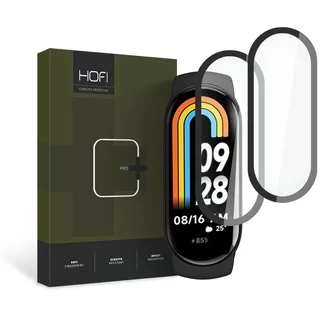 Xiaomi Mi Band 8 / 8 NFC okosóra fólia - HOFI Glass Pro+ fólia fekete kerettel (2 db)
