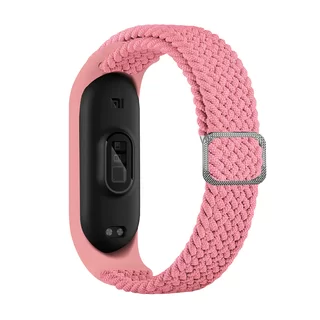 Xiaomi Mi Band 4 okosóra szíj - pink szövet (stretch) szíj