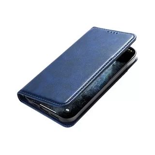 Telefontok T Phone 5G - Flipcover - mágneses szilikon keretes kék könyvtok