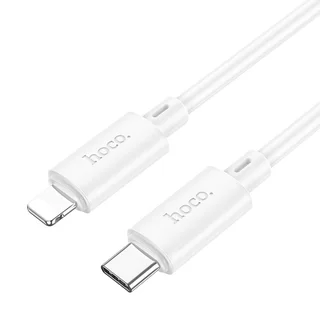 Kábel: HOCO X88 - Lightning / Type-C (USB-C) fehér gyorstöltő kábel 1m, 2,4A