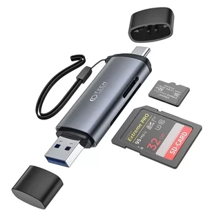Adapter: Tech- Protect Ultraboost - kártyaolvasó USB / Type-C (USB-C) / SD / MicroSD portokkal