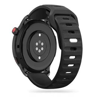 Huawei Watch GT 3 (42 mm) okosóra szíj - Tech- Protect IconBand Line - fekete szilikon szíj (szíj szélesség: 20 mm)