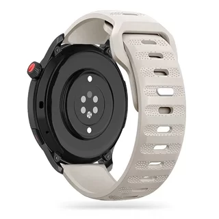 Huawei Watch GT / GT2 / GT2 Pro (42 mm) okosóra szíj - Tech- Protect IconBand Line - szürke szilikon szíj (szíj szélesség: 20 mm)