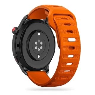 Samsung Galaxy Watch 4 (40 / 42 / 44 / 46 mm) okosóra szíj - Tech- Protect IconBand Line - narancssárga szilikon szíj (szíj szélesség: 20 mm)
