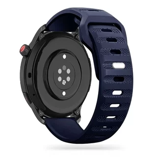 Samsung Galaxy Watch 4 (40 / 42 / 44 / 46 mm) okosóra szíj - Tech- Protect IconBand Line - kék szilikon szíj (szíj szélesség: 20 mm)
