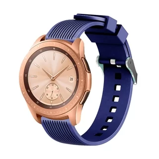 Samsung Galaxy Watch6 / Watch6 Classic okosóra szíj - DEVIA Deluxe kék szilikon szíj (20 mm szíj szélesség)