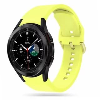 Samsung Galaxy Watch6 / Watch6 Classic okosóra szíj - sárga szilikon szíj