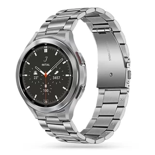 Samsung Galaxy Watch6 / Watch6 Classic okosóra fémszíj - ezüst fémszíj