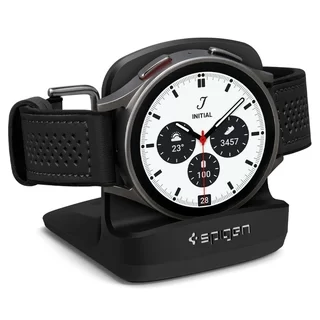 SPIGEN S353 okosóra tartó - SAMSUNG GALAXY Watch6 / Watch6 Classic - fekete szilikon