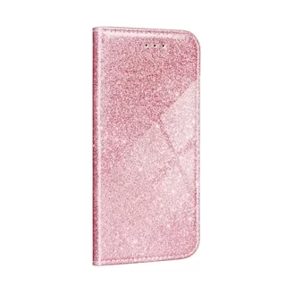 Telefontok iPhone 11 PRO - pink Shiny mágneses szilikon keretes könyvtok