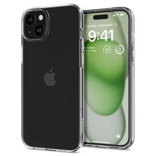 Telefontok iPhone 15 Plus - SPIGEN Liquid Crystal Clear - átlátszó hátlap tok