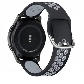 Huawei Watch GT 4 (46 mm) okosóra szíj - fekete-szürke szilikon szíj