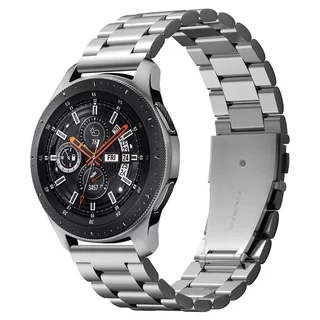 Huawei Watch GT 4 (46 mm) okosóra fémszíj - Spigen Modern Fit ezüst fémszíj (22 mm szíj szélesség)