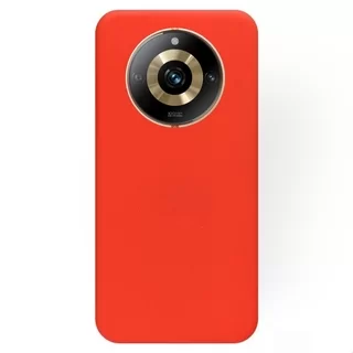 Telefontok Realme 11 Pro+ 5G - piros szilikon hátlap tok