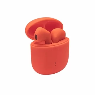 Headset: Setty TWS - narancssárga bluetooth headset, töltő tokkal