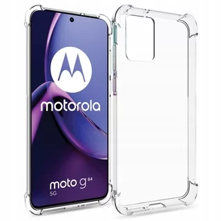 Telefontok Motorola Moto G84 5G - ütésálló átlátszó hátlap tok