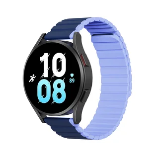 Samsung Galaxy Watch 4 (40 / 42 / 44 / 46 mm) okosóra szíj - Dux Ducis - kék mágneses szíj (szíj szélesség: 20 mm)
