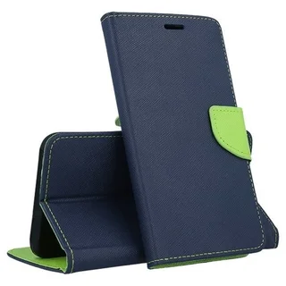 Telefontok Xiaomi Redmi 13C - Fancy kék/zöld mágneses szilikon keretes könyvtok