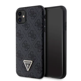 Telefontok iPhone 11 - Guess 4G Logo Strass - kemény hátlaptok - fekete
