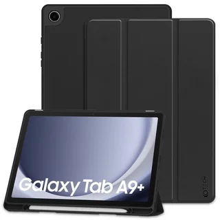 Tablettok Samsung Galaxy Tab A9+ Plus 11.0 X210 / X216 - fekete smart case tablet tok, ceruza tartóval