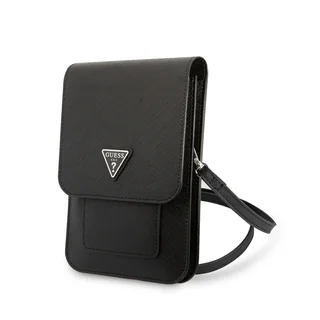 Telefontok GUESS Triangle Logo - telefontartó táska, fekete