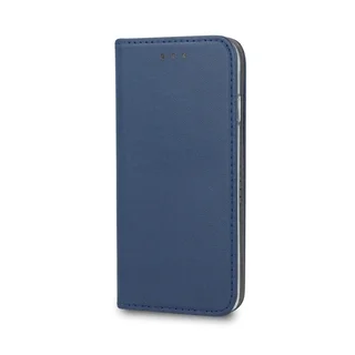Telefontok Xiaomi Poco C65 - Smart Magnetic kék szilikon keretes mágneses könyvtok