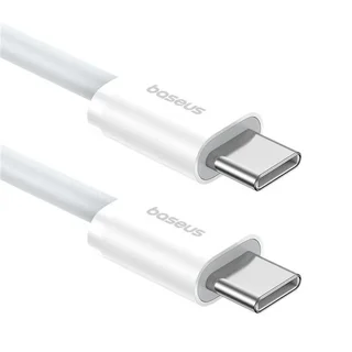BASEUS Superior Series 2 - Type-C (USB-C) / Type-C (USB-C) fehér gyorstöltő kábel, 1m, 30W