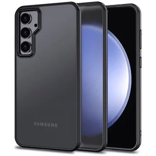 Telefontok Samsung Galaxy A25 5G - Tech-Protect Magmat matt áttetsző műanyag hátlap tok, fekete szilikon kerettel