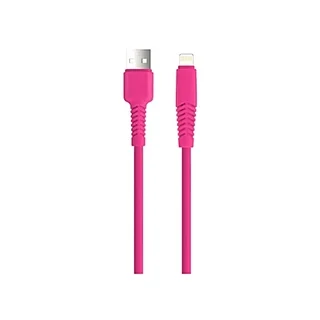 Kábel: Setty - USB / Lightning pink kábel, (2,1A) 1,5m