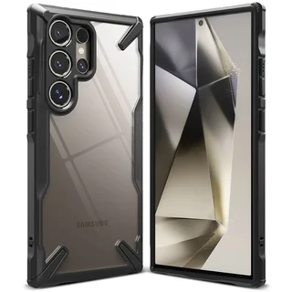 Telefontok Samsung Galaxy S24 Ultra - Ringke Fusion X fekete ütésálló tok