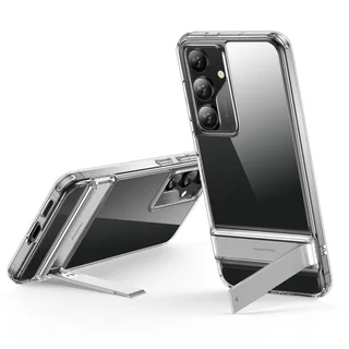 Telefontok Samsung Galaxy S24 - ESR AIR SHIELD átlátszó ütésálló, kitámasztható hátlap tok