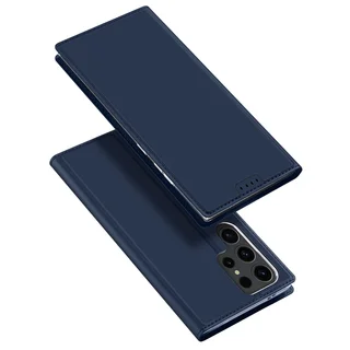 Telefontok Samsung Galaxy S24 Ultra - Dux Ducis kék flipcover tok