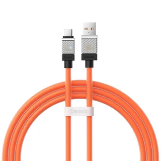 Kábel: Baseus CoolPlay - USB / Type-C (USB-C) sárga gyorstöltő kábel 1m, 100W