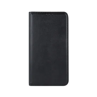 Telefontok Honor Magic6 Lite - Smart Magnetic fekete szilikon keretes mágneses könyvtok