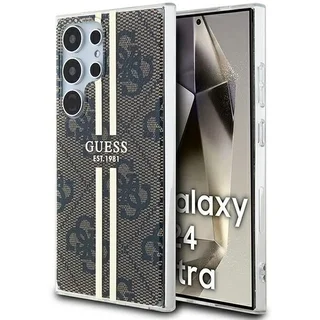 Telefontok Samsung Galaxy S24 Ultra - Guess Barna Aranycsíkos hátlaptok