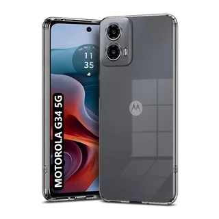 Telefontok Motorola Moto G34 - 2mm-es átlátszó szilikon tok 