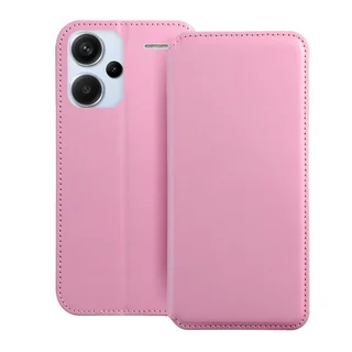 Telefontok Xiaomi Redmi Note 13 Pro+ 5G - Dual Pocket - pink mágneses átlátszó szilikon keretes könyvtok
