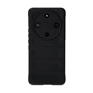 Telefontok Honor Magic6 Lite - Pastel Armor - fekete szilikon hátlap tok
