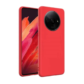Telefontok Xiaomi Redmi A3 - piros szilikon hátlap tok